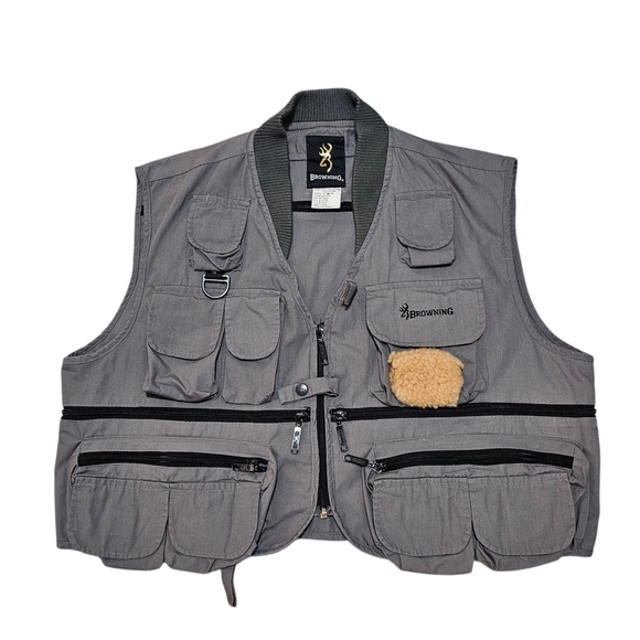 Browning Gray Utility Vest - Picture 1 of 7
